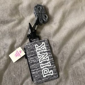 PINK lanyard keychain